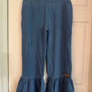 Matilda Jane Blue Ruffle Ankle Pants
